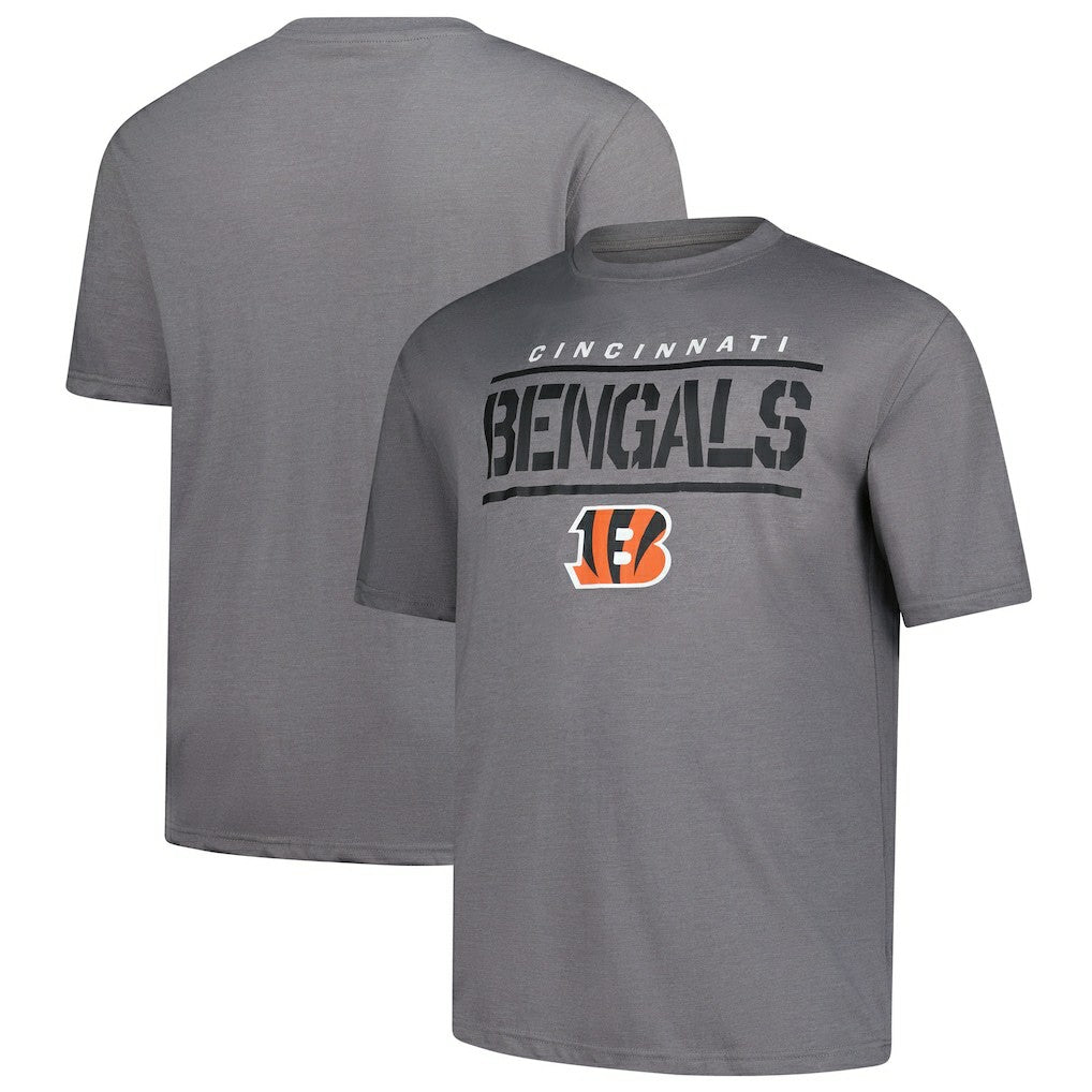 Cincinnati Bengals Big & Tall Top Notch T-Shirt - Heather Gray cheap