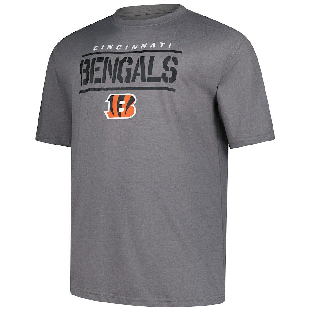 Cincinnati Bengals Big & Tall Top Notch T-Shirt - Heather Gray cheap