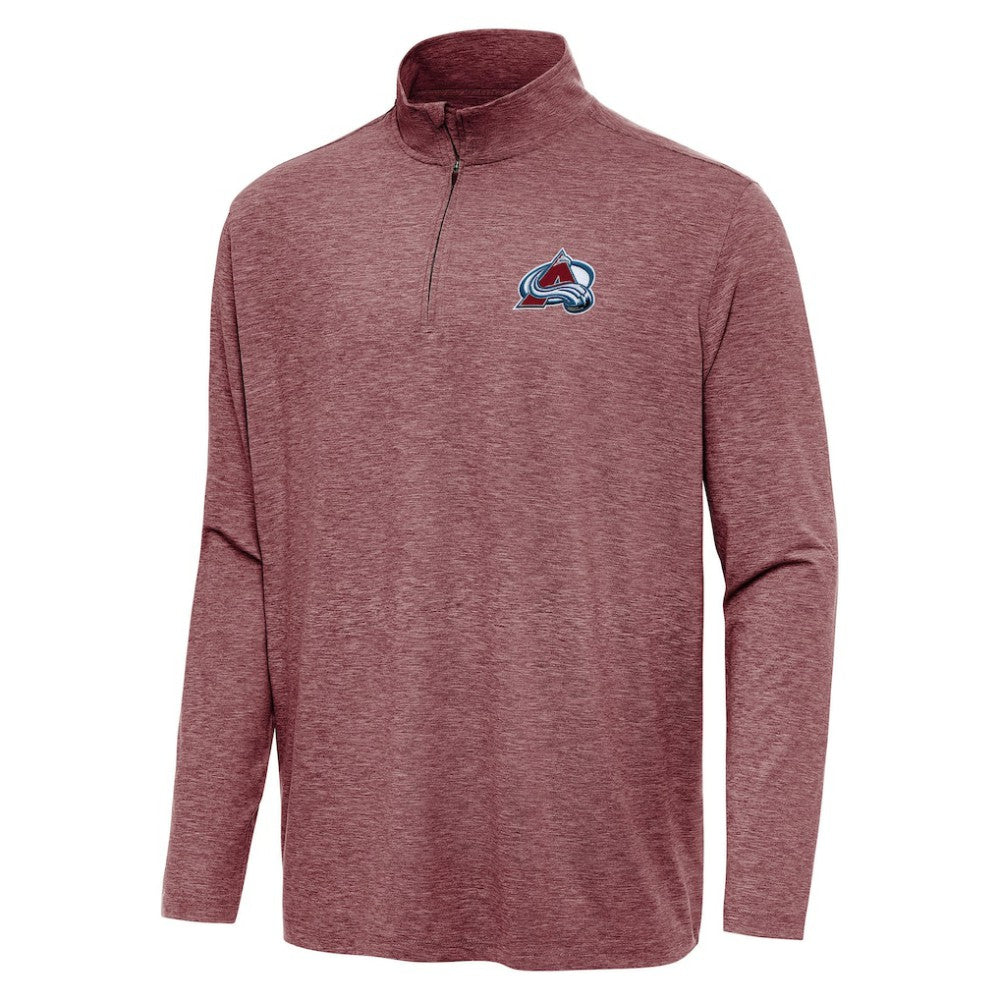 Colorado Avalanche Antigua Hunk Quarter-Zip Top Burgundy