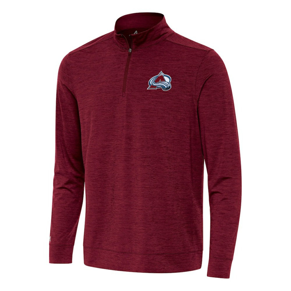 Colorado Avalanche Antigua Bright Quarter-Zip Top Burgundy