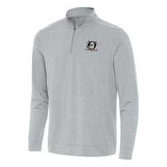 Anaheim Ducks Antigua Bright Quarter-Zip Top Heather Gray