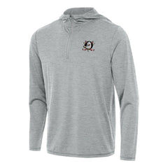 Anaheim Ducks Antigua Tidy Quarter-Zip Hoodie Heather Gray
