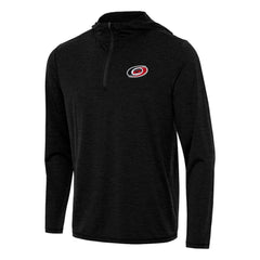 Carolina Hurricanes Antigua Tidy Quarter-Zip Hoodie Heather Black