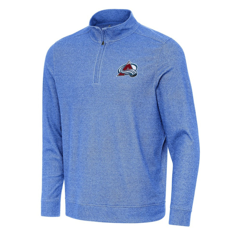 Colorado Avalanche Antigua Subtle Quarter-Zip Sweatshirt Heather Royal