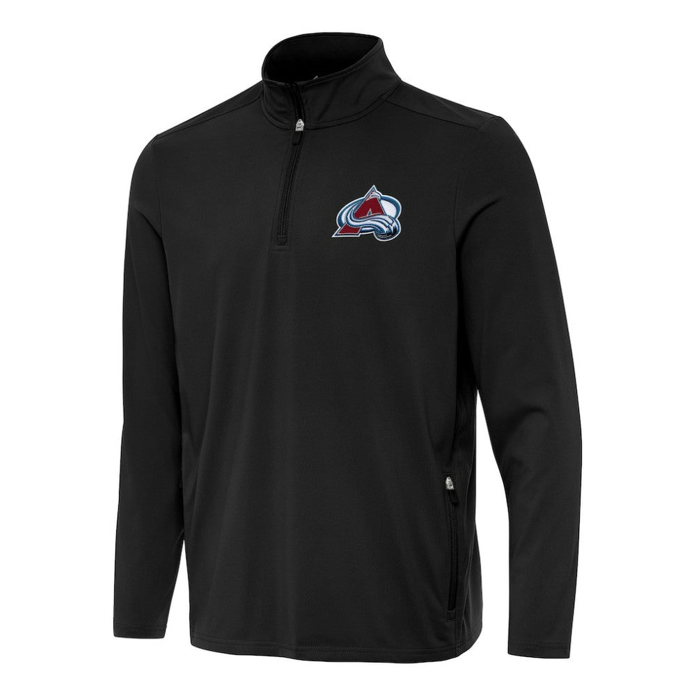 Colorado Avalanche Antigua Perilous Quarter-Zip Sweatshirt Black