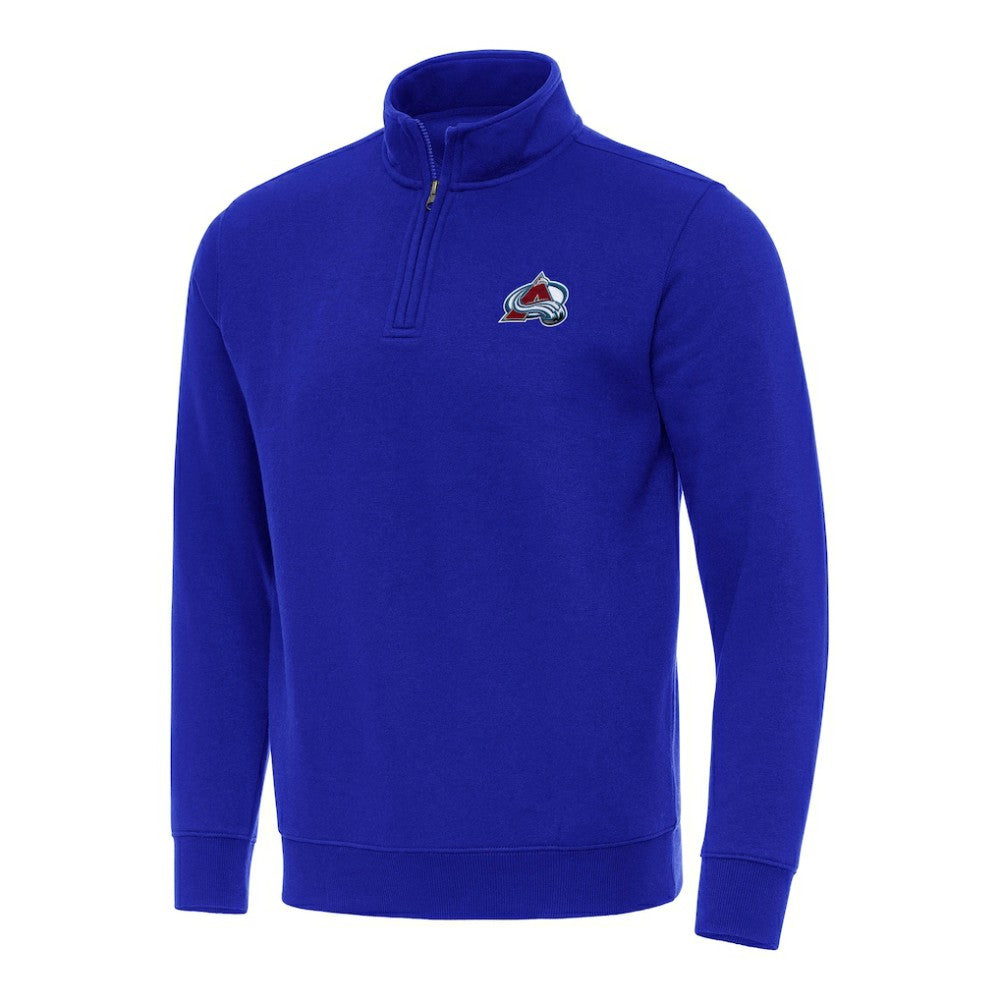 Colorado Avalanche Antigua Victory Quarter-Zip Mock Sweatshirt Royal