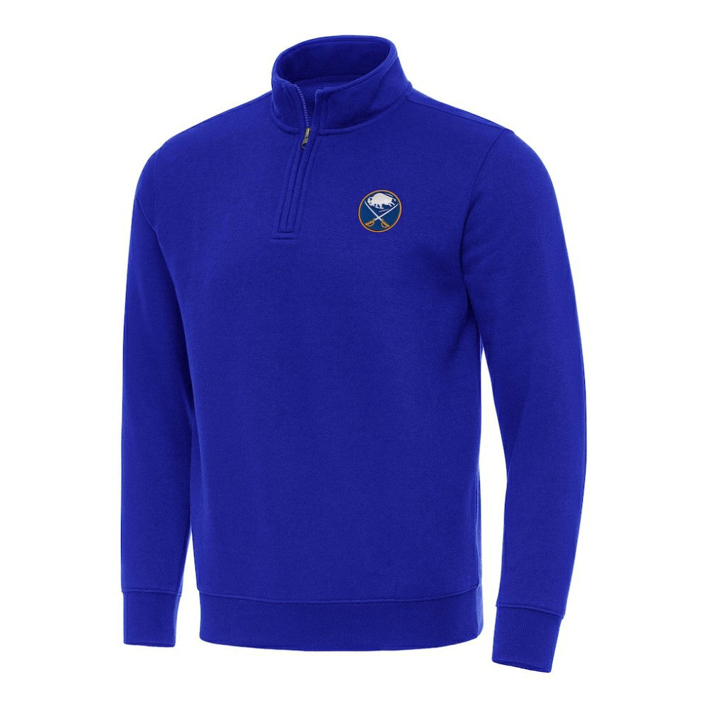 Buffalo Sabres Antigua Victory Quarter-Zip Mock Sweatshirt Royal