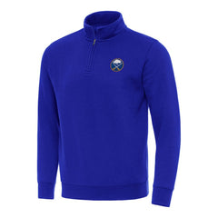 Buffalo Sabres Antigua Victory Quarter-Zip Mock Sweatshirt Royal