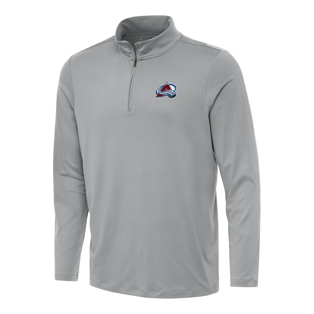 Colorado Avalanche Antigua Reprocess Quarter-Zip Top Gray