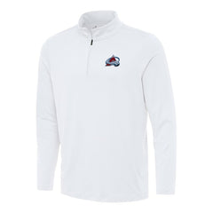 Colorado Avalanche Antigua Reprocess Quarter-Zip Top White