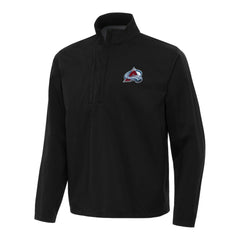 Colorado Avalanche Antigua Brisk Quarter-Zip Windbreaker Black