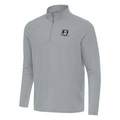 Anaheim Ducks Antigua Intent Quarter-Zip Top Gray