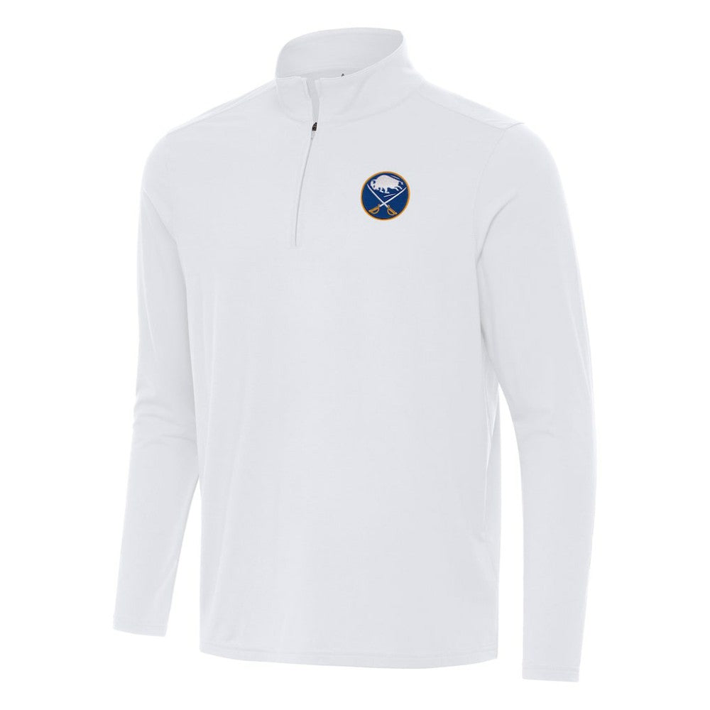 Buffalo Sabres Antigua Intent Quarter-Zip Top White