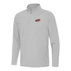 Carolina Hurricanes Antigua Twine Quarter-Zip Top Gray