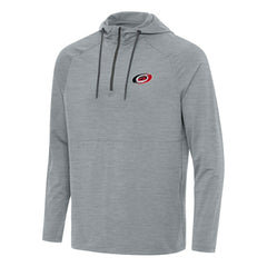 Carolina Hurricanes Antigua Spikes Quarter-Zip Hoodie Heather Gray