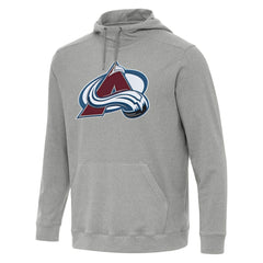 Colorado Avalanche Antigua Cloud Pullover Hoodie Heather Gray