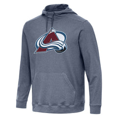 Colorado Avalanche Antigua Cloud Pullover Hoodie Heather Navy