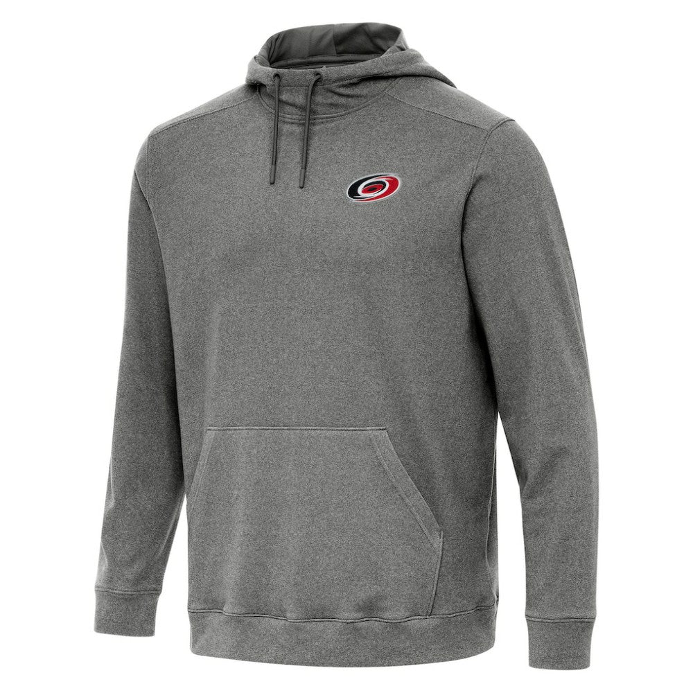 Carolina Hurricanes Antigua Cloud Pullover Hoodie Heather Black