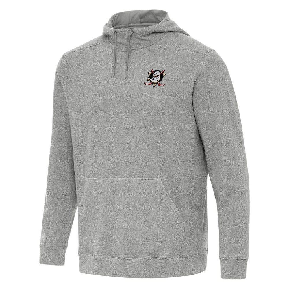 Anaheim Ducks Antigua Cloud Pullover Hoodie Heather Gray