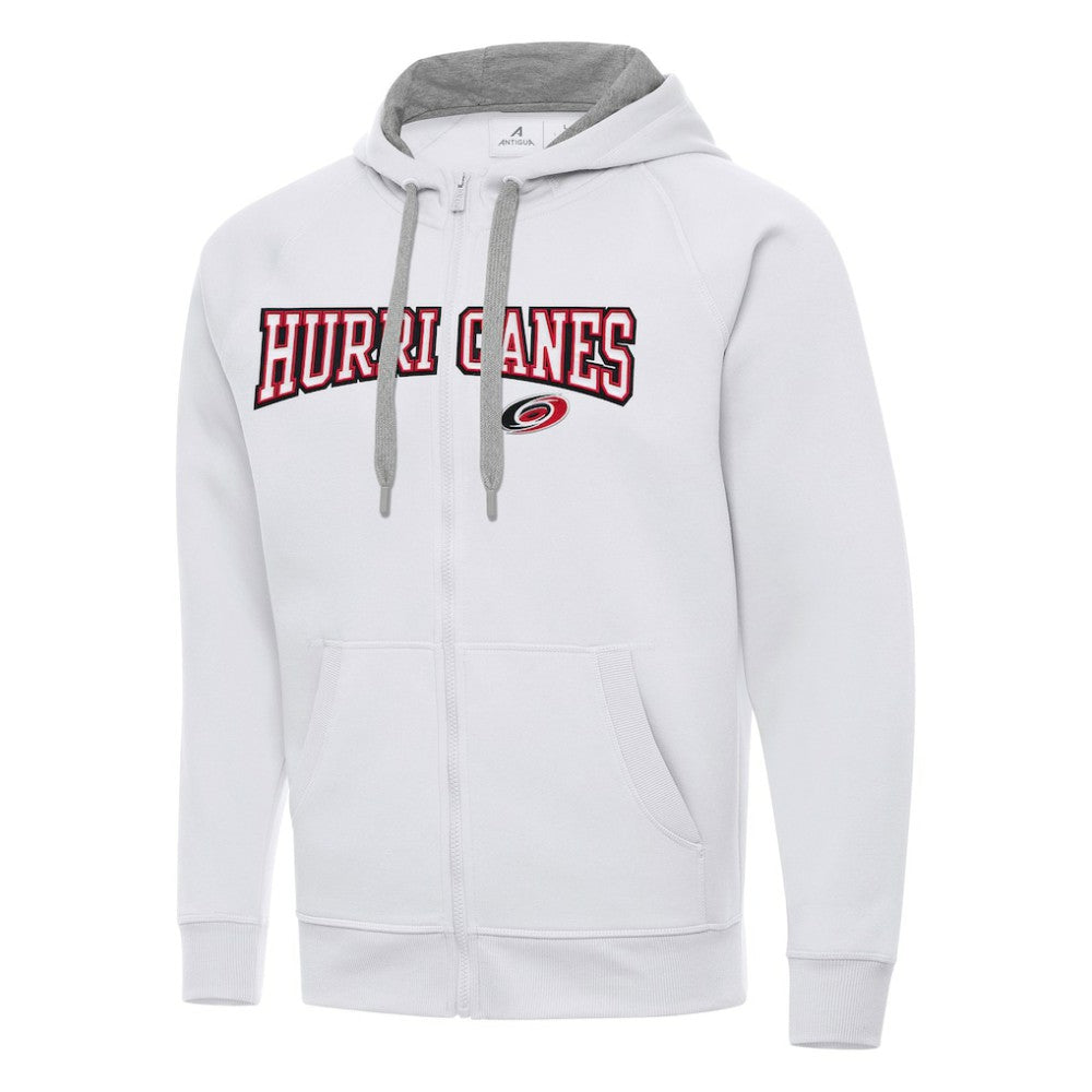 Carolina Hurricanes Antigua Big & Tall Victory Full-Zip Hoodie White