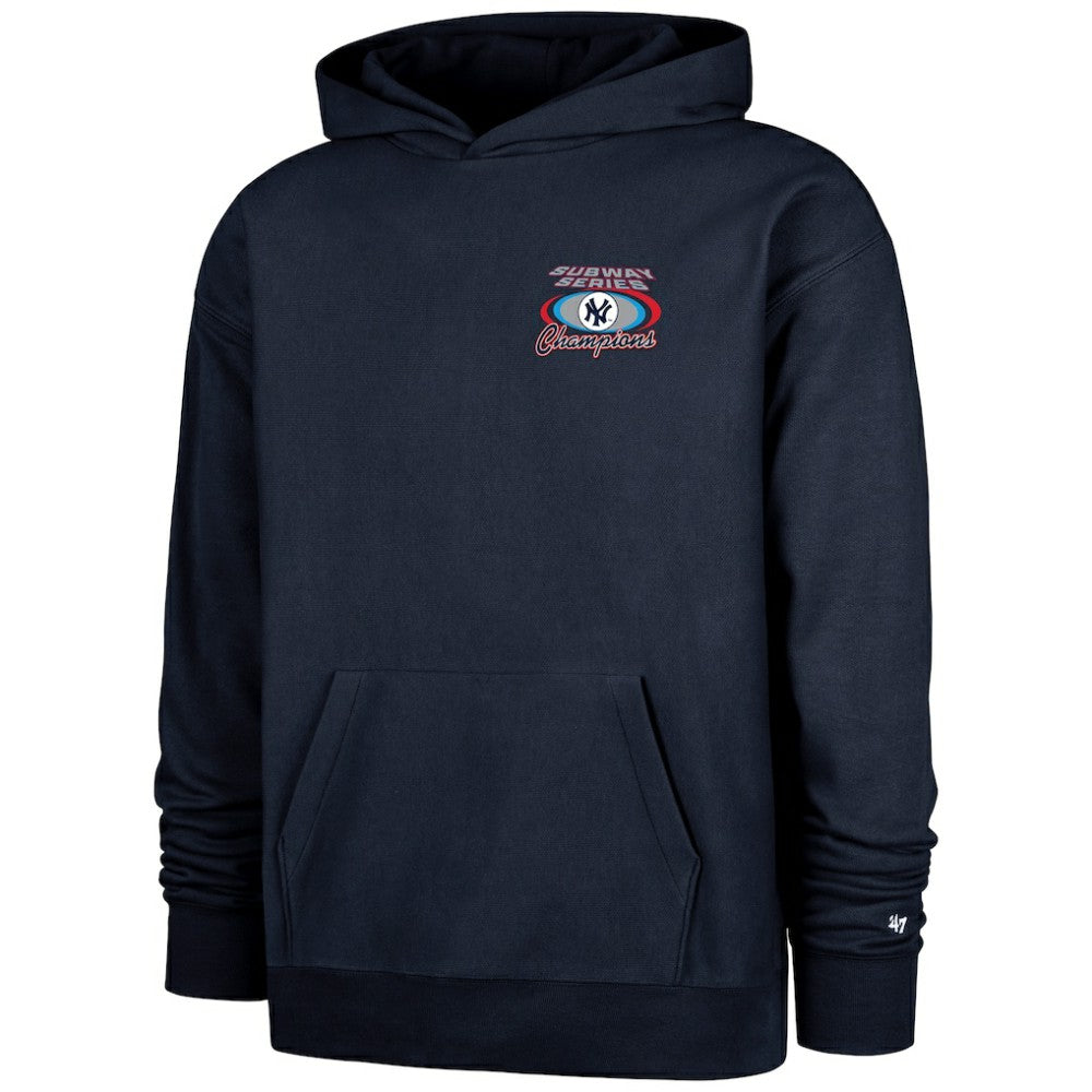 New York Yankees 2000 World Series Champions Showcase Backer Pullover Hoodie - Navy | 47 brand