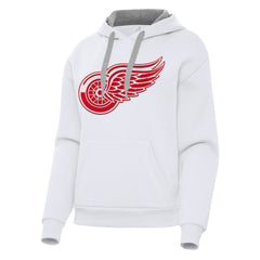 Detroit Red Wings Antigua Women's Victory Pullover Hoodie White
