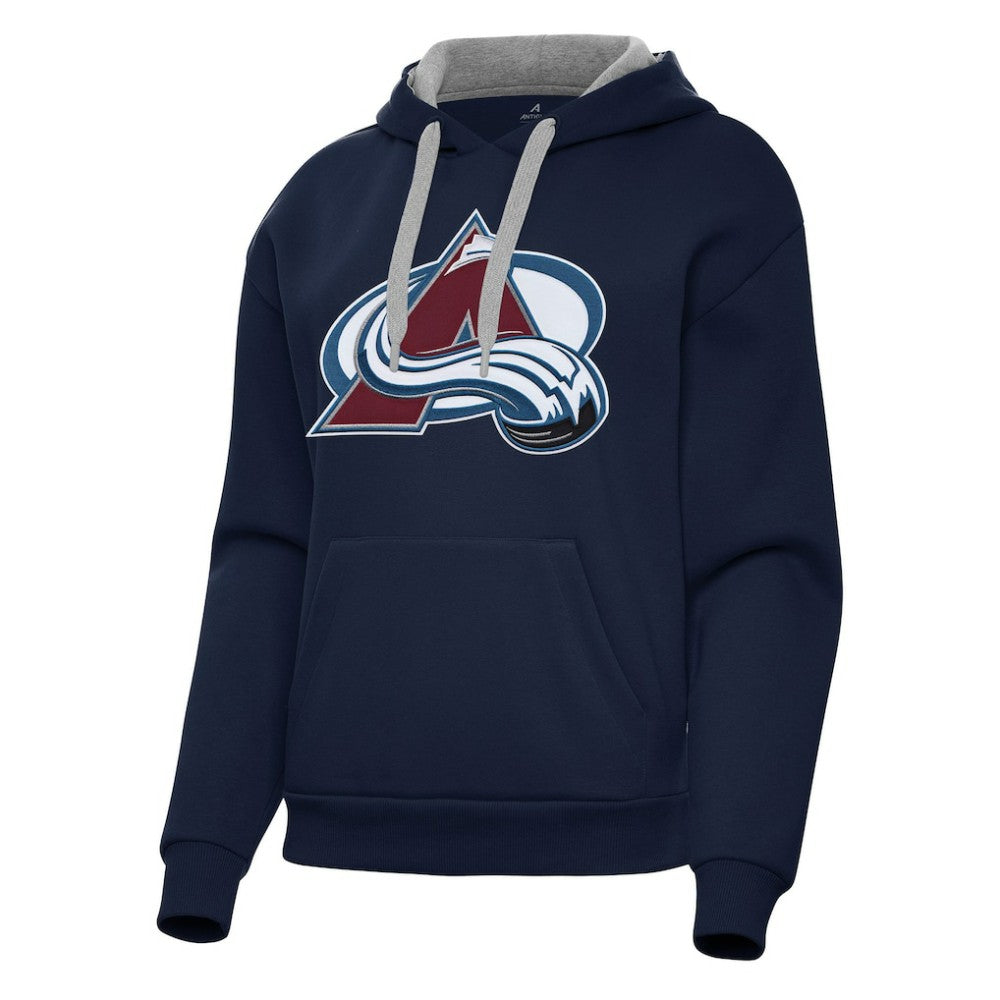 Colorado Avalanche Antigua Women's Victory Pullover Hoodie Navy