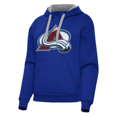 Colorado Avalanche Antigua Women's Victory Pullover Hoodie Royal