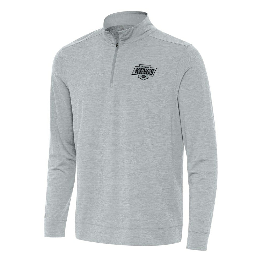 Los Angeles Kings Antigua Bright Quarter-Zip Top Heather Gray