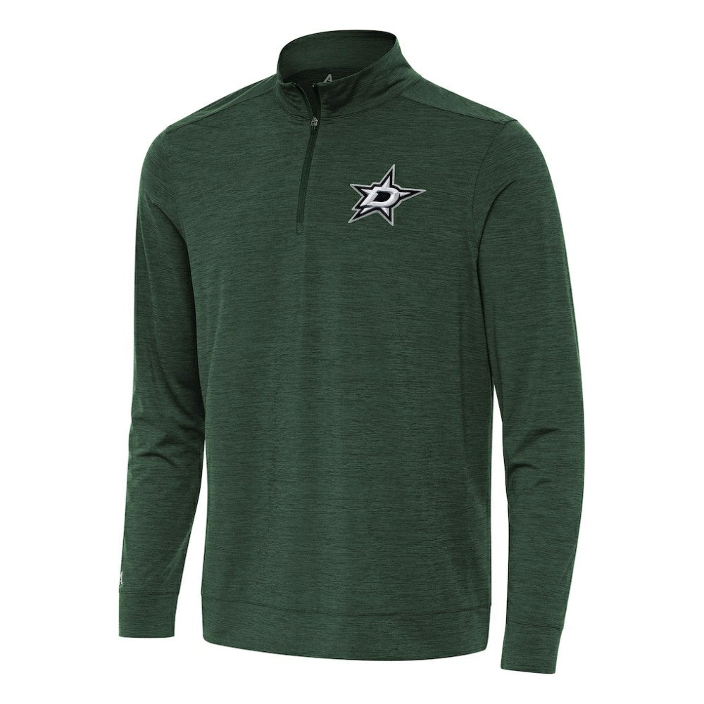 Dallas Stars Antigua Bright Quarter-Zip Top Hunter Green