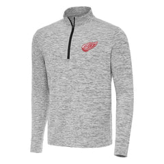 Detroit Red Wings Antigua Cause Quarter-Zip Top Black
