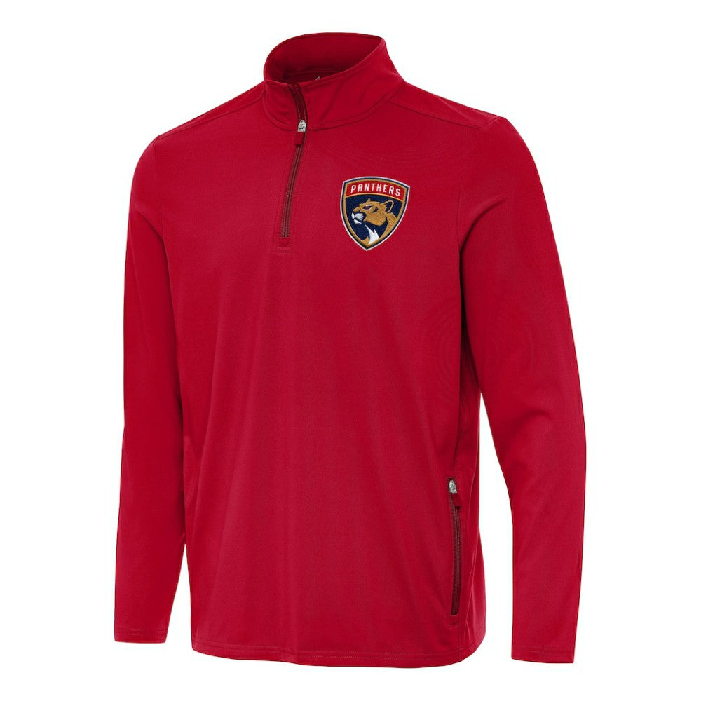Florida Panthers Antigua Perilous Quarter-Zip Sweatshirt Red