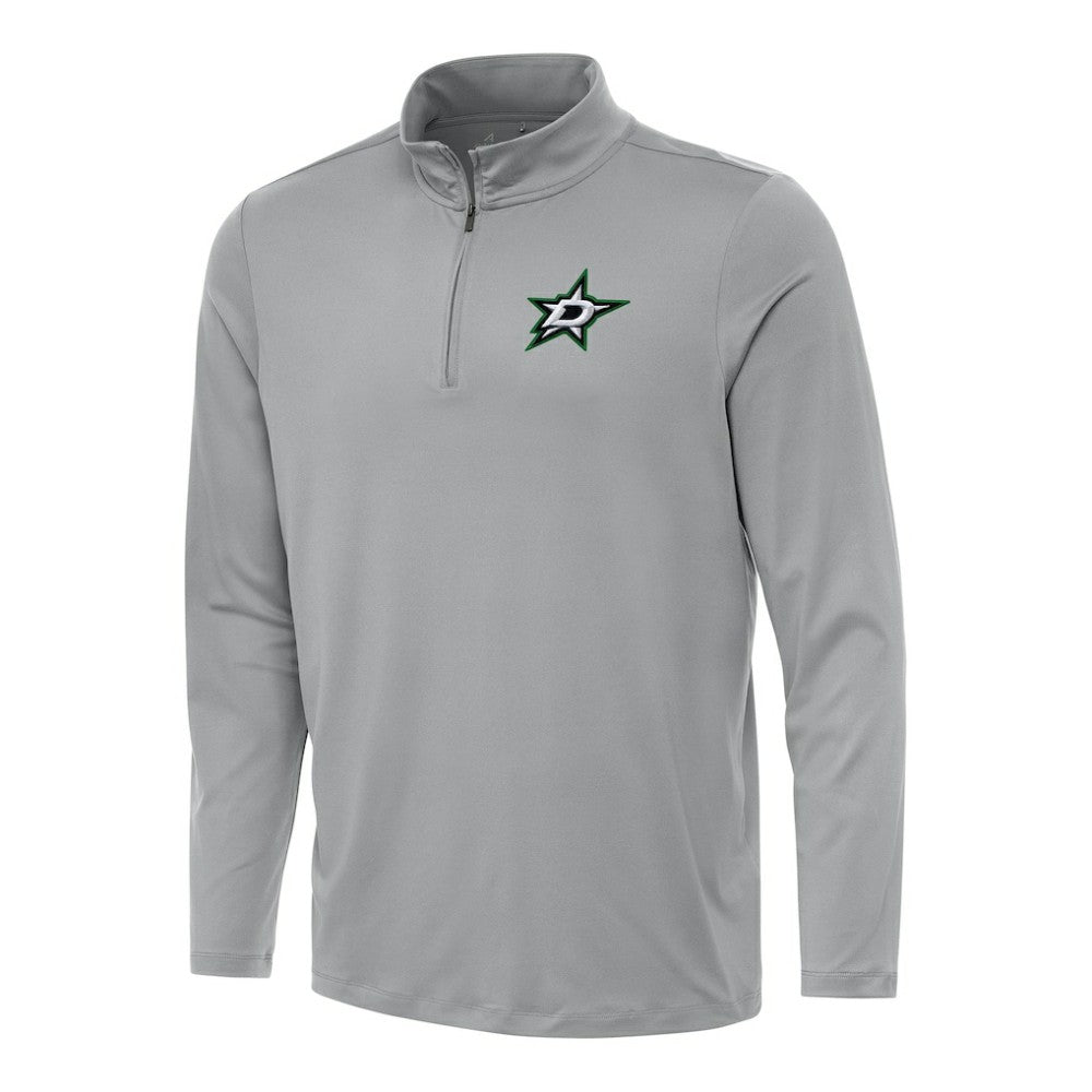 Dallas Stars Antigua Reprocess Quarter-Zip Top Gray