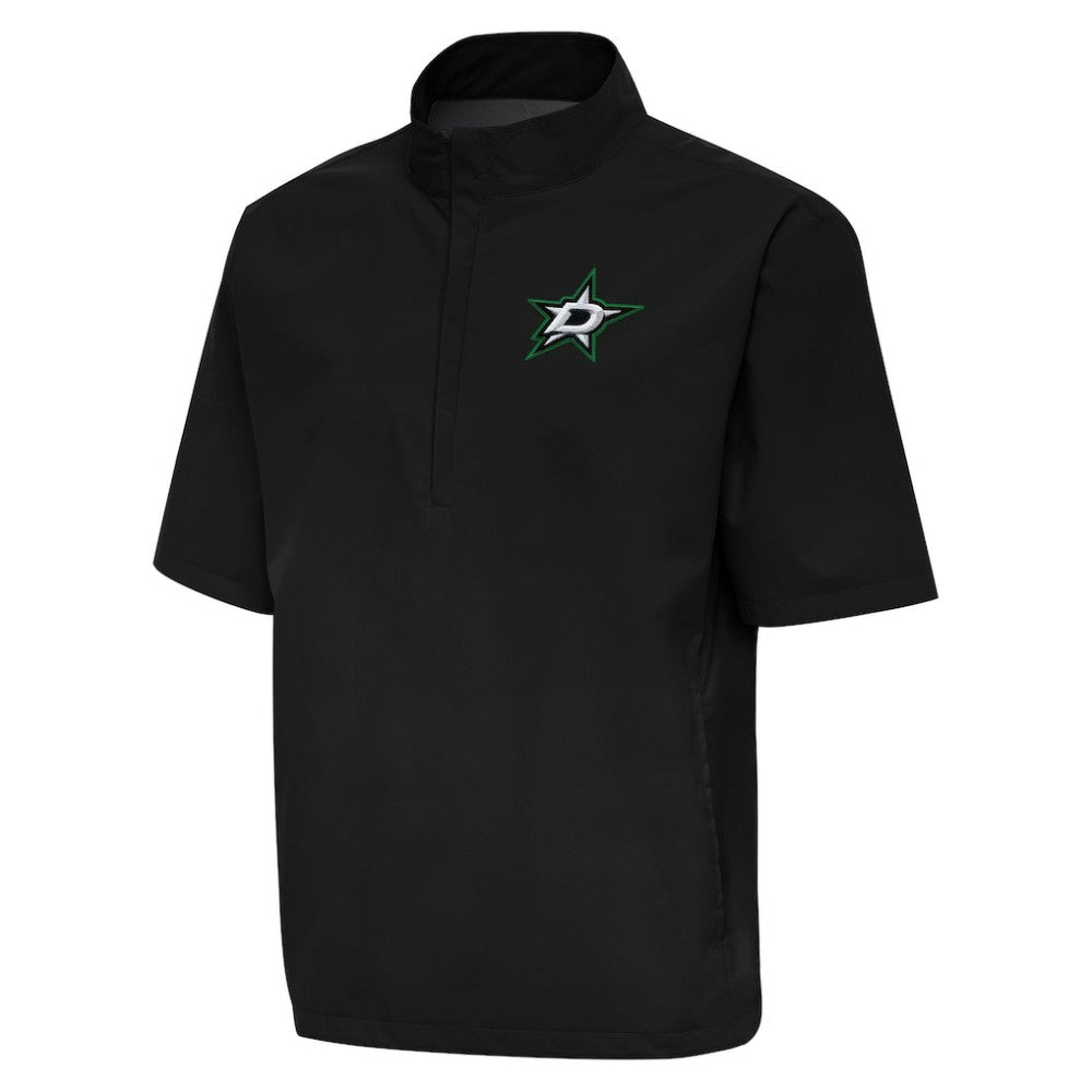 Dallas Stars Antigua Brisk Quarter-Zip Windbreaker Black