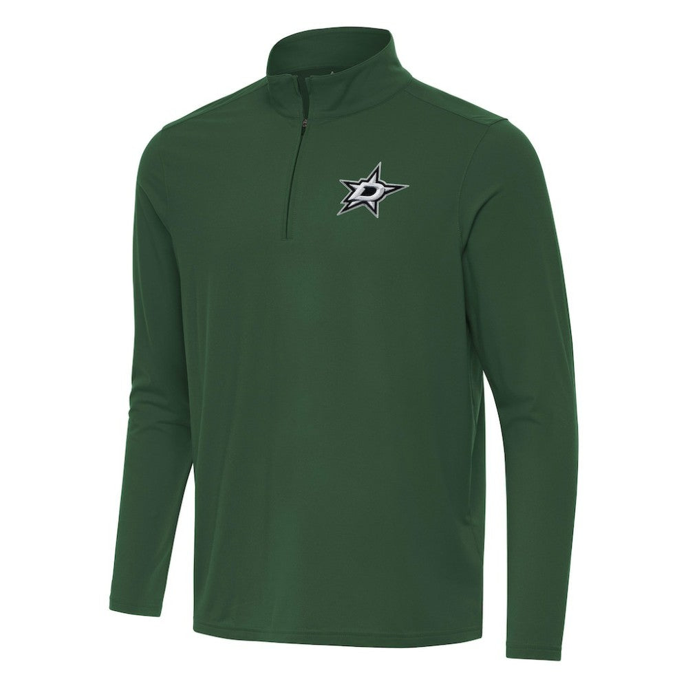 Dallas Stars Antigua Intent Quarter-Zip Top Hunter Green