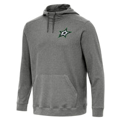 Dallas Stars Antigua Cloud Pullover Hoodie Heather Black