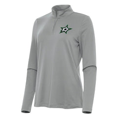 Dallas Stars Antigua Women's Reprocess Quarter-Zip Top Gray