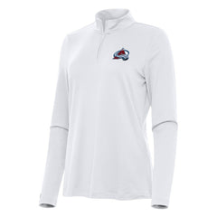 Colorado Avalanche Antigua Women's Reprocess Quarter-Zip Top White
