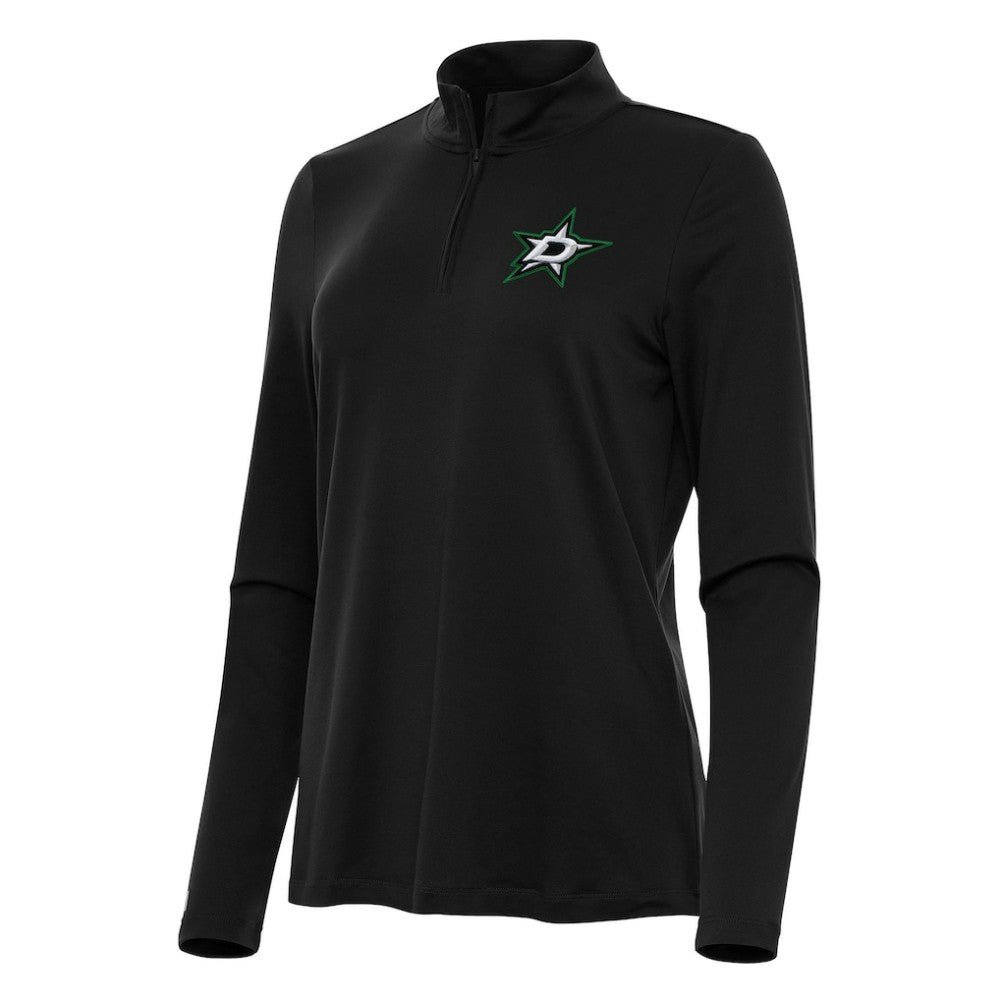 Dallas Stars Antigua Women's Reprocess Quarter-Zip Top Black