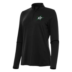 Dallas Stars Antigua Women's Reprocess Quarter-Zip Top Black