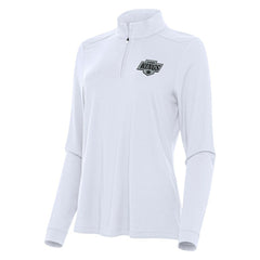 Los Angeles Kings Antigua Women's Intent Quarter-Zip Top White