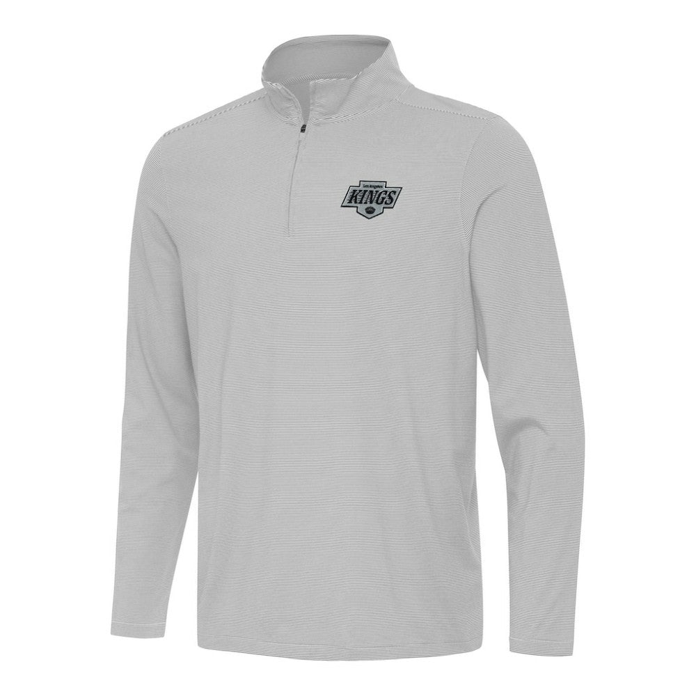 Los Angeles Kings Antigua Twine Quarter-Zip Top Gray