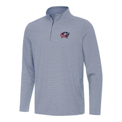 Columbus Blue Jackets Antigua Twine Quarter-Zip Top Navy