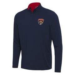 Florida Panthers Antigua Content Quarter-Zip Pullover Top Navy/Red