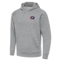 Columbus Blue Jackets Antigua Big & Tall Victory Pullover Hoodie Heather Gray