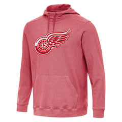 Detroit Red Wings Antigua Cloud Pullover Hoodie Heather Red