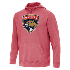 Florida Panthers Antigua Cloud Pullover Hoodie Heather Red