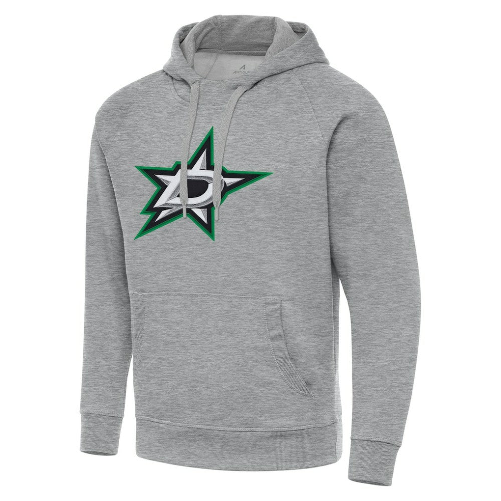 Dallas Stars Antigua Big & Tall Victory Pullover Hoodie Heather Gray
