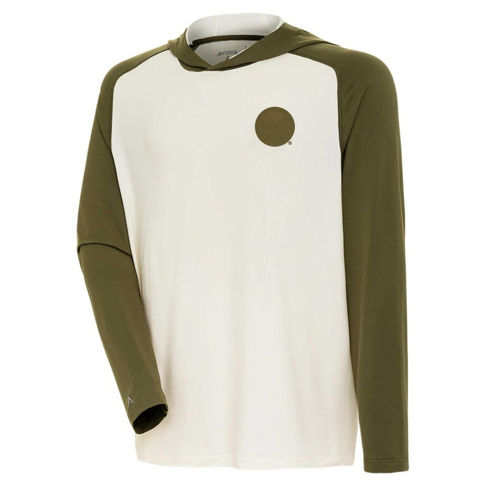 Buffalo Sabres Antigua Intrepid Sand Raglan Long Sleeve Hoodie T-Shirt Cream/Olive