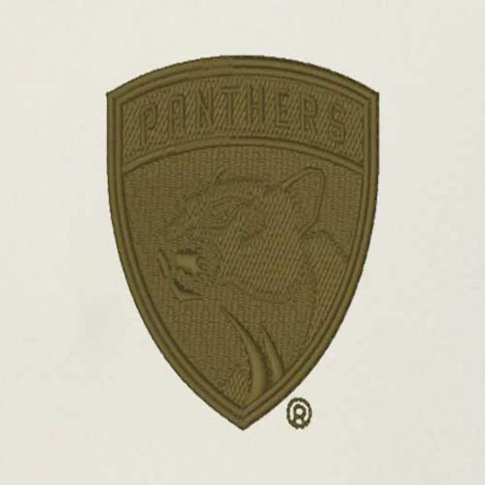 Florida Panthers Antigua Intrepid Sand Raglan Long Sleeve Hoodie T-Shirt Cream/Olive